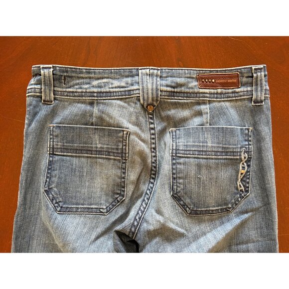 Vintage Genetic Denim Y2K Mutated Gene Wide Leg Jeans Made in USA Size 28 - Picture 13 of 16